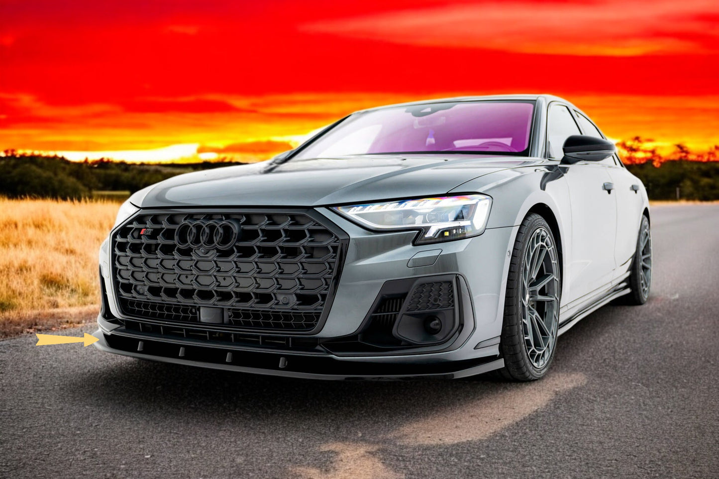 😎Splitter anteriore V.1 adatto per Audi S8 / A8 S-Line D5 Facelift😎