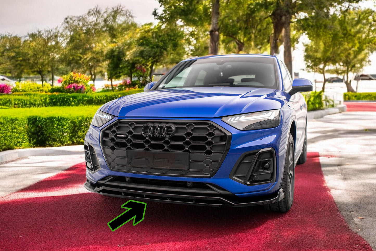 🔥Front splitter V.1 Audi SQ5 / Q5 S-Line SUV / Sportback Mk2 Facelift🔥