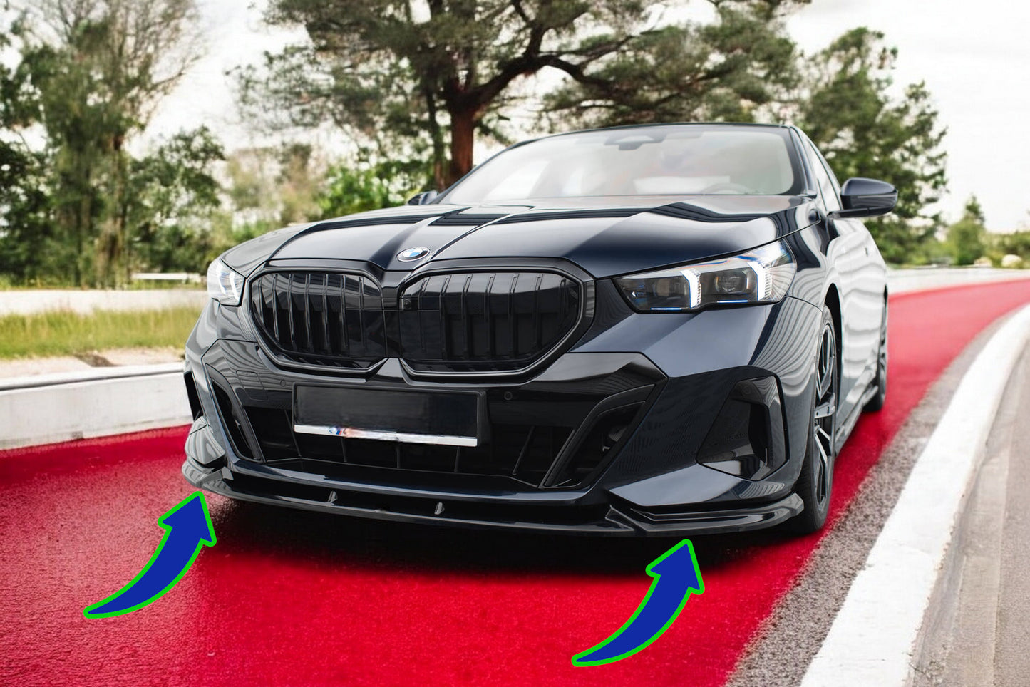 ⭐Splitter anteriore V.1 BMW 5 / i5 M-Pack G60⭐