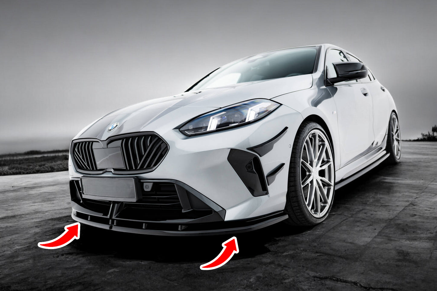 ⭐Front Splitter V.1 suitable for BMW M135i / 1 M-Pack F70⭐ 