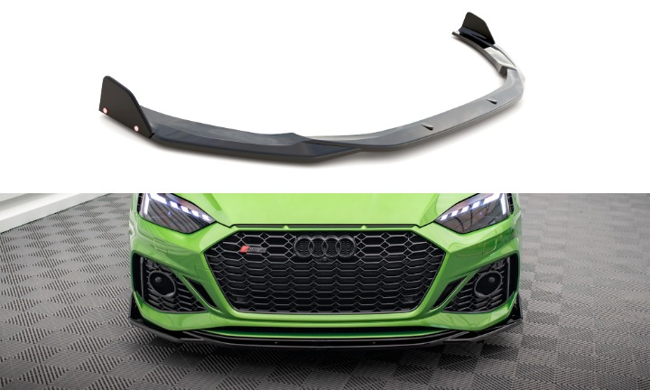 🔥Front splitter V.1 + flap suitable for Audi RS5 F5 Facelift🔥