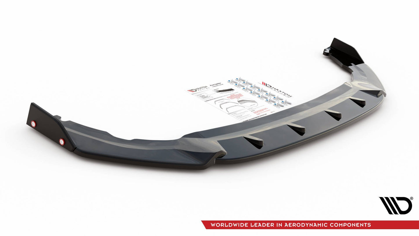 SPLITTER ANTERIORE V.1 + FLAPS ADATTI PER VOLKSWAGEN GOLF 8 GTI CLUBSPORT 2020