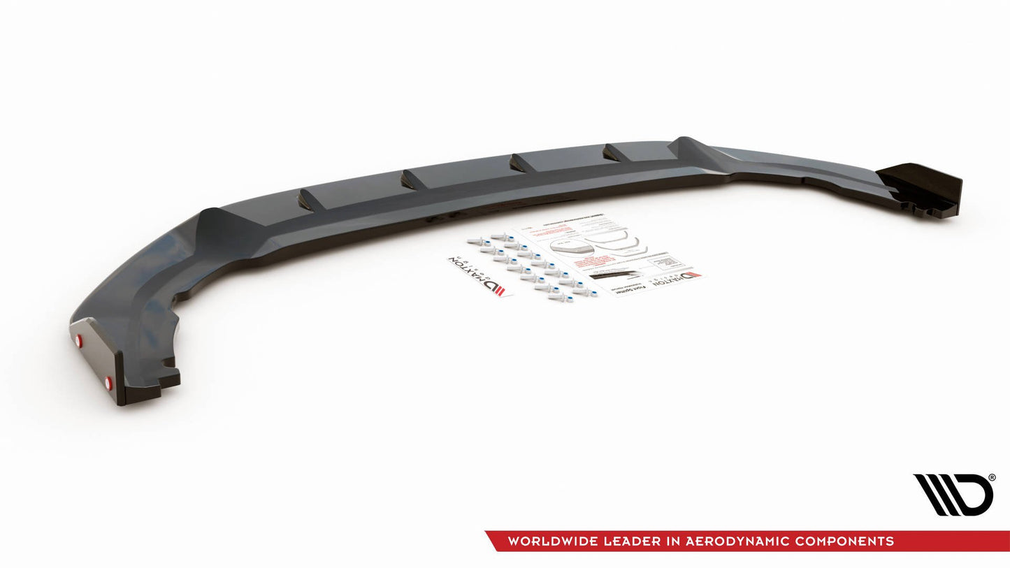 SPLITTER ANTERIORE V.1 + FLAPS ADATTI PER VOLKSWAGEN GOLF 8 GTI CLUBSPORT 2020