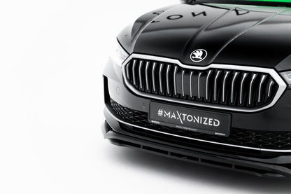 💫ART.9019 Splitter Anteriore V.1 per Skoda Superb Mk4 2024+💫