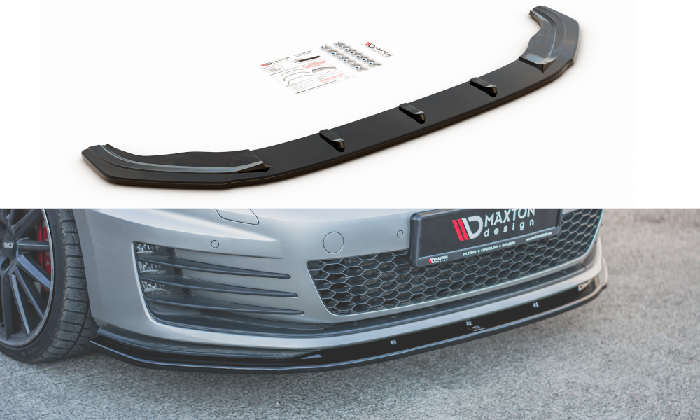 SPLITTER ANTERIORE V.1 adatto per  VW GOLF 7 GTI 2013-2016