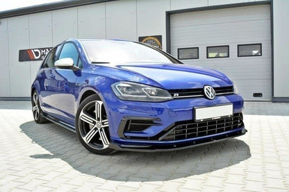 SPLITTER ANTERIORE V.1 adatto per  VW GOLF 7 R / R-LINE FACELIFT 2017-2020