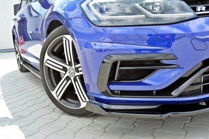 SPLITTER ANTERIORE V.1 adatto per  VW GOLF 7 R / R-LINE FACELIFT 2017-2020