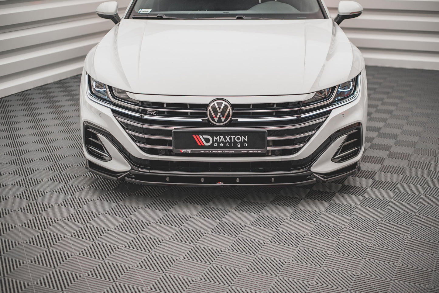 SPLITTER ANTERIORE V.1 ADATTO PER  VOLKSWAGEN ARTEON R-LINE FACELIFT 2020-