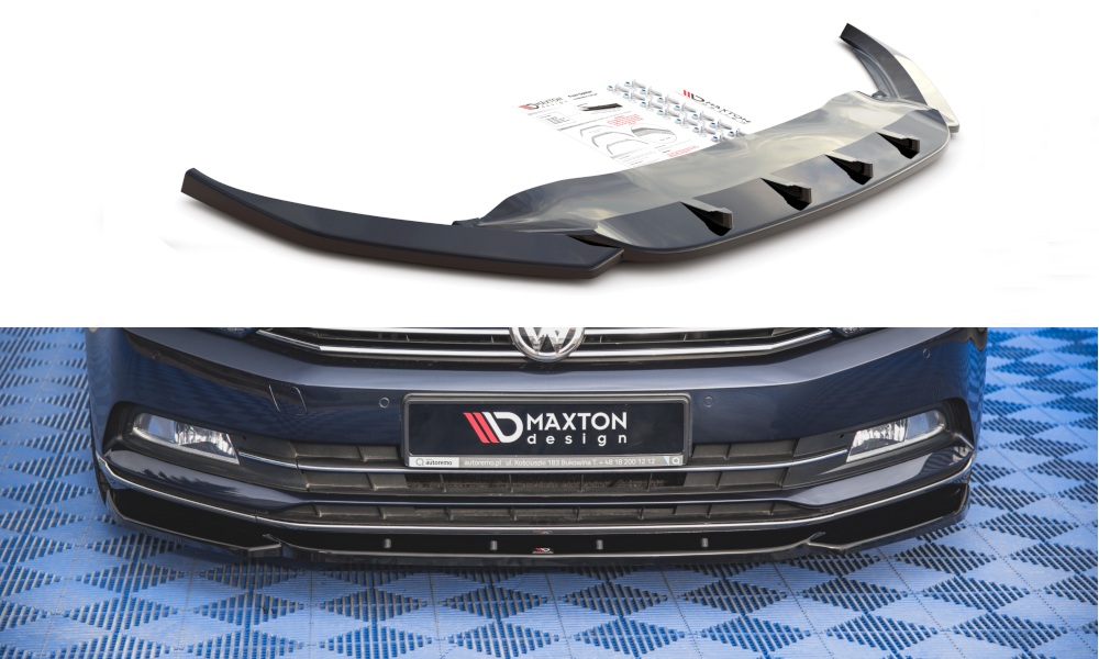 SPLITTER ANTERIORE V.1 adatto per VOLKSWAGEN PASSAT B8 2014-2019