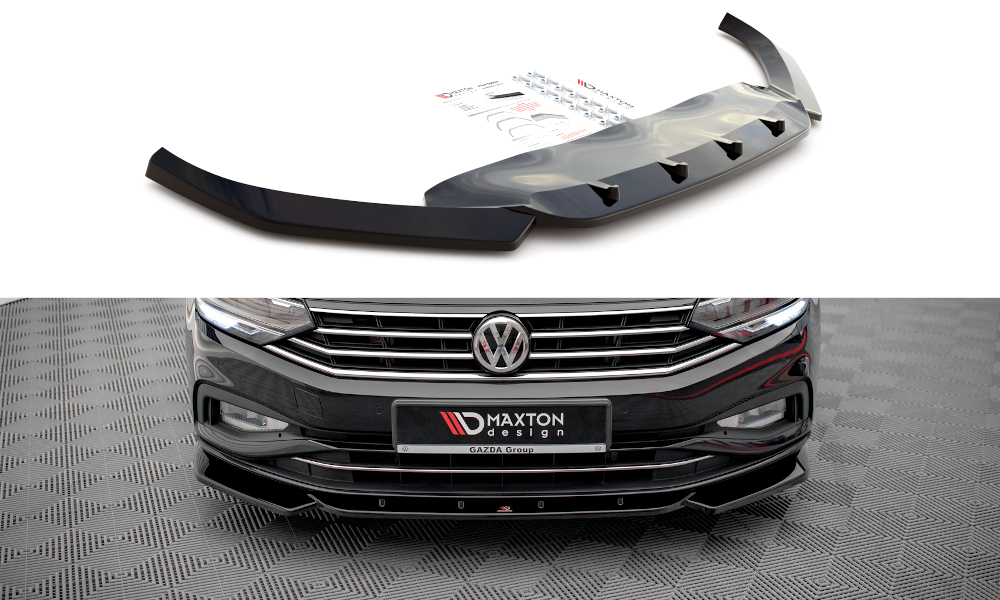 SPLITTER ANTERIORE V.1 adatto per VOLKSWAGEN PASSAT B8 FACELIFT 2019-2023