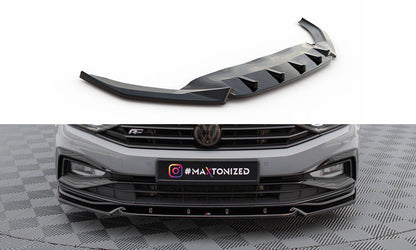 SPLITTER ANTERIORE V.1 adatto per VOLKSWAGEN PASSAT R-LINE B8 FACELIFT 2019-2023