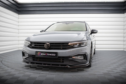 SPLITTER ANTERIORE V.1 adatto per VOLKSWAGEN PASSAT R-LINE B8 FACELIFT 2019-2023
