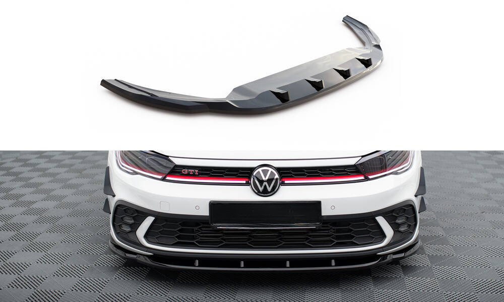 SPLITTER ANTERIORE ADATTO PER  V.1 VOLKSWAGEN POLO GTI MK6 FACELIFT