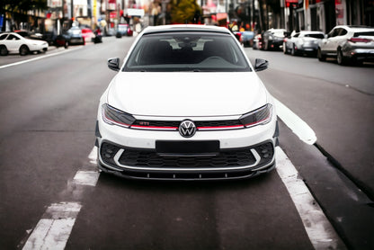 SPLITTER ANTERIORE ADATTO PER  V.1 VOLKSWAGEN POLO GTI MK6 FACELIFT