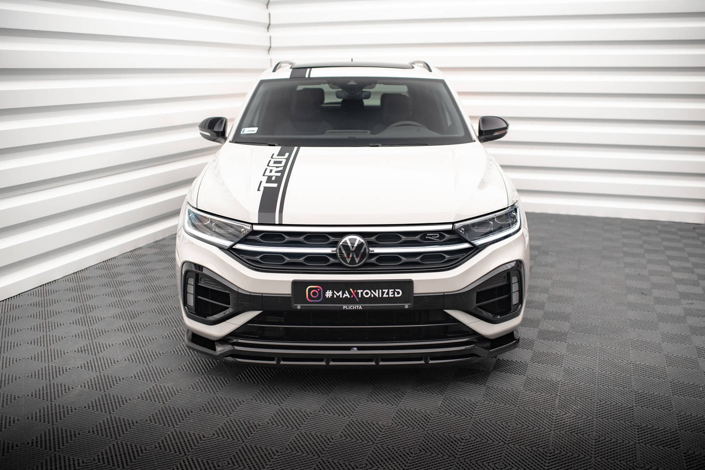 SPLITTER ANTERIORE V.1 adatto per VOLKSWAGEN T-ROC R / R-LINE MK1 FACELIFT