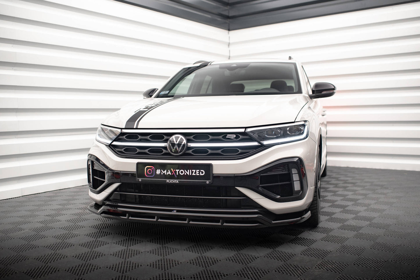 SPLITTER ANTERIORE V.1 adatto per VOLKSWAGEN T-ROC R / R-LINE MK1 FACELIFT
