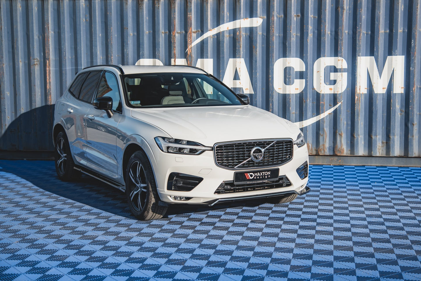 SPLITTER ANTERIORE adatto per V.1 VOLVO XC60 MK2 R-DESIGN 2017-2021