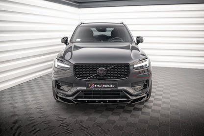 SPLITTER ANTERIORE adatto per V.1 VOLVO XC90 R-DESIGN MK2 FACELIFT  2019-