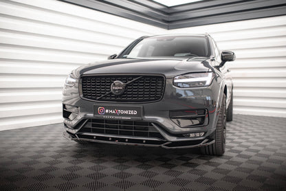 SPLITTER ANTERIORE adatto per V.1 VOLVO XC90 R-DESIGN MK2 FACELIFT  2019-