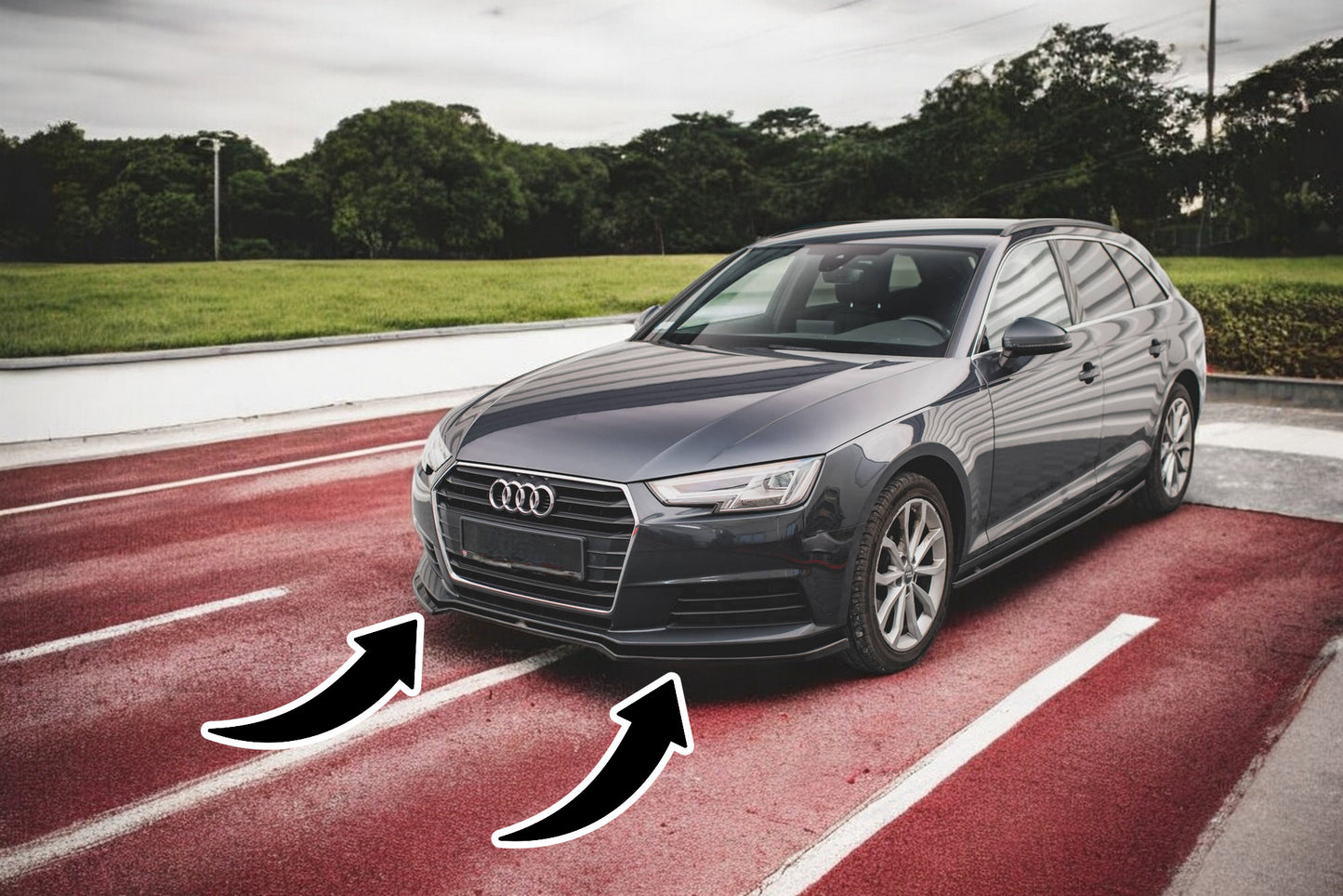 💫Front splitter V.2 suitable for Audi A4 B9💫