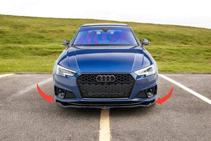 🔥Splitter anteriore V.2 Adatto Per Audi A4 Competition B9🔥