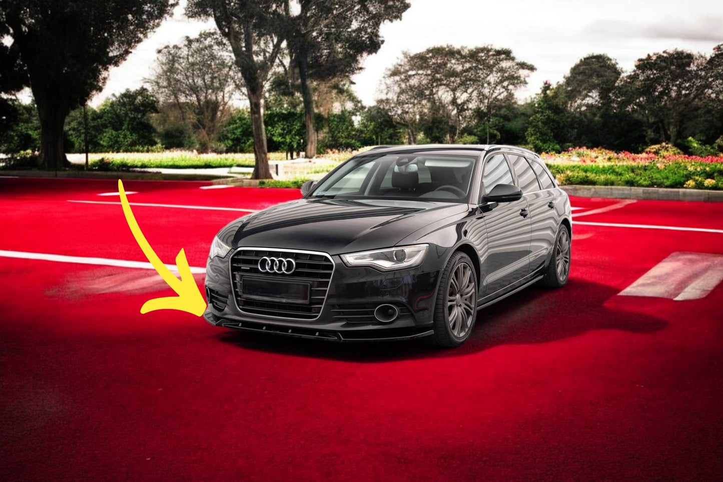 😎Splitter anteriore V.2 adatto per Audi A6 C7😎