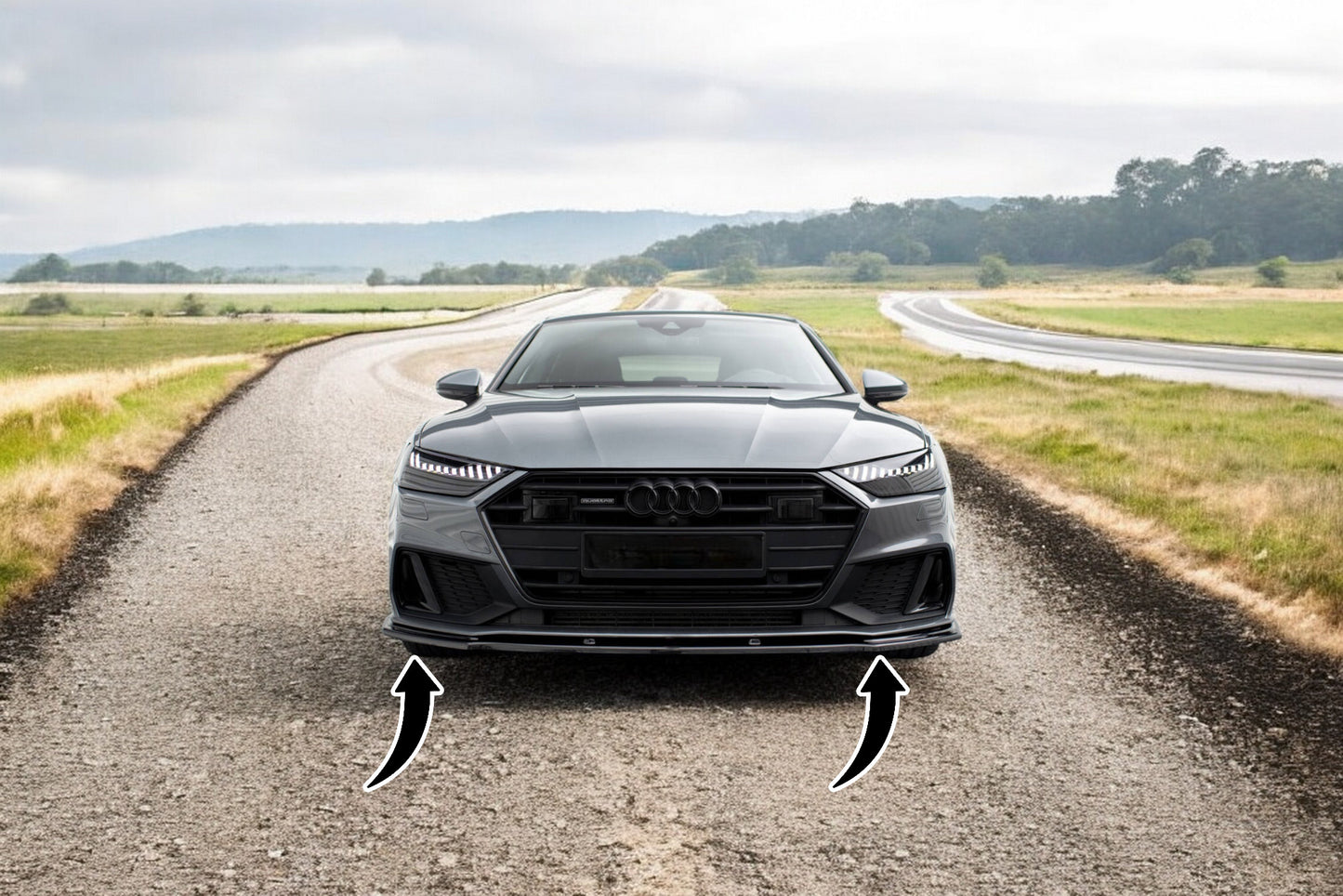 🔥Front splitter V.2 Audi A7 S-Line C8 / S7 C8 / C8 Facelift / S7 Facelift🔥