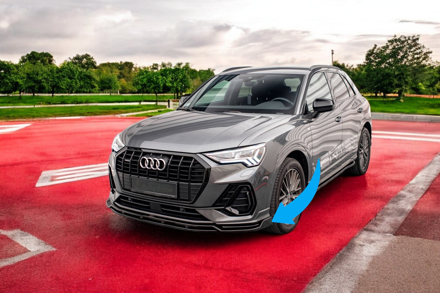 🔥Splitter Anteriore V.2 Adatto Per Audi Q3 S-Line F3🔥