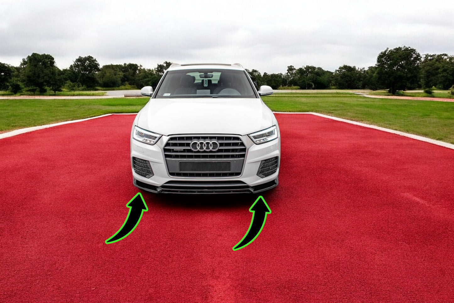 ⭐Splitter anteriore V.2 adatto per Audi Q3 Sport 8U Facelift⭐