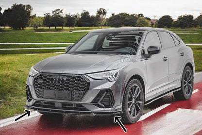 🔥Splitter anteriore V.2 adatto per Audi Q3 Sportback S-Line🔥