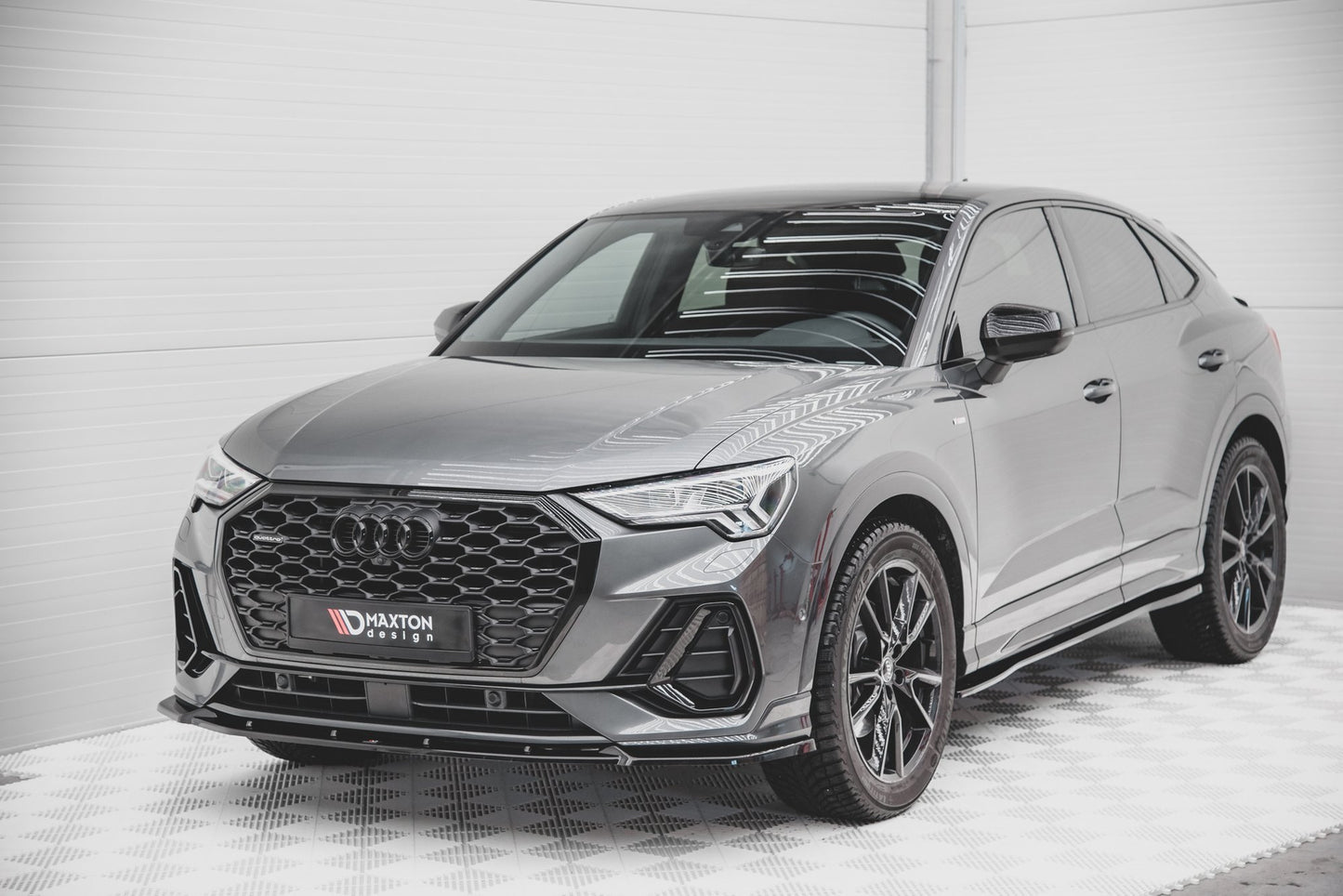 💫ART.8940 Splitter Anteriore V.2 per Audi Q3 Sportback / SUV S-Line F3💫