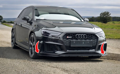 ✨Splitter anteriore V.2 adatto per Audi RS3 8V FL Sportback✨