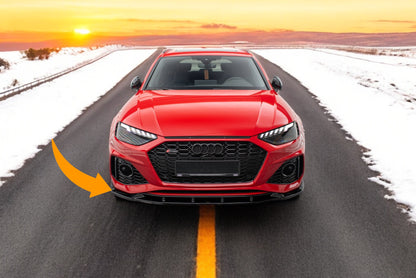 😍Splitter anteriore V.2 ADatto Per Audi RS4 B9 Facelift😍