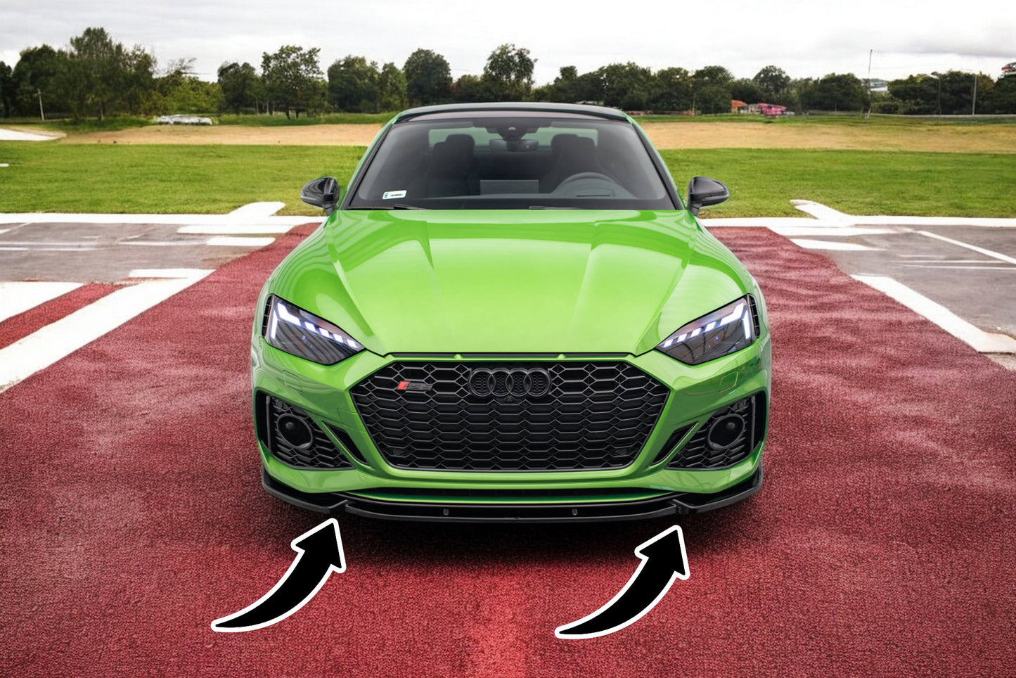 🔥Front splitter V.2 suitable for Audi RS5 F5 Facelift🔥