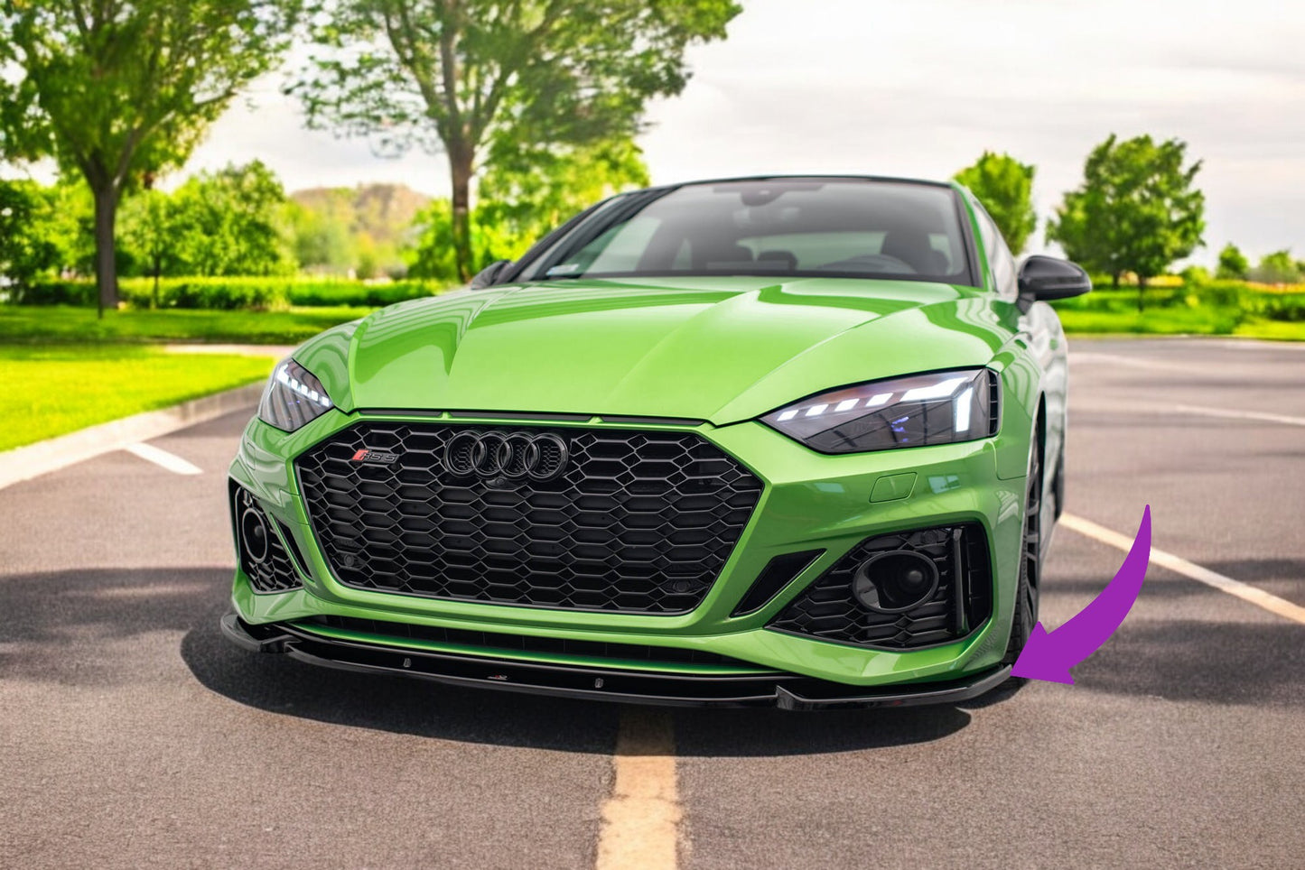 😍Front Splitter V.2 Suitable For Audi RS5 F5 Facelift😍