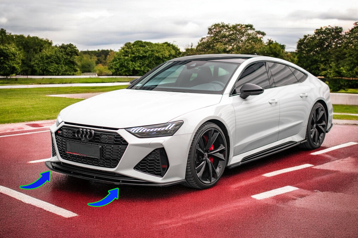 🔥Front splitter V.2 suitable for Audi RS7 C8🔥