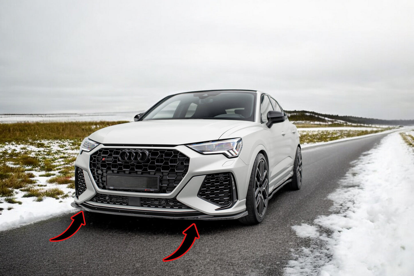 🔥Front splitter V.2 suitable for Audi RSQ3 F3🔥