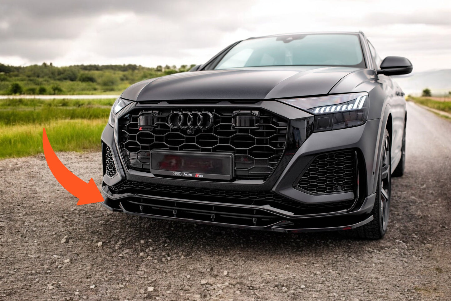 😎Front Splitter V.2 Suitable For Audi RSQ8 Mk1😎