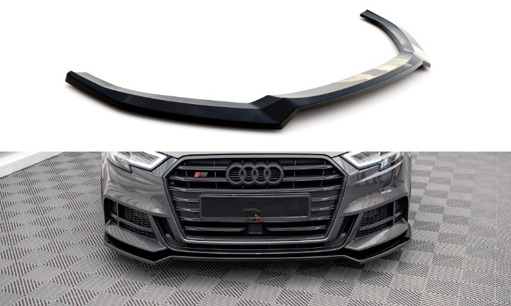 🔥Front splitter V.2 suitable for Audi S3 / A3 S-Line Sportback 8V Facelift🔥 