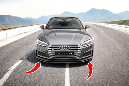 ⭐Splitter anteriore V.2 adatto per Audi S5 / A5 S-Line F5 Coupe / Sportback⭐