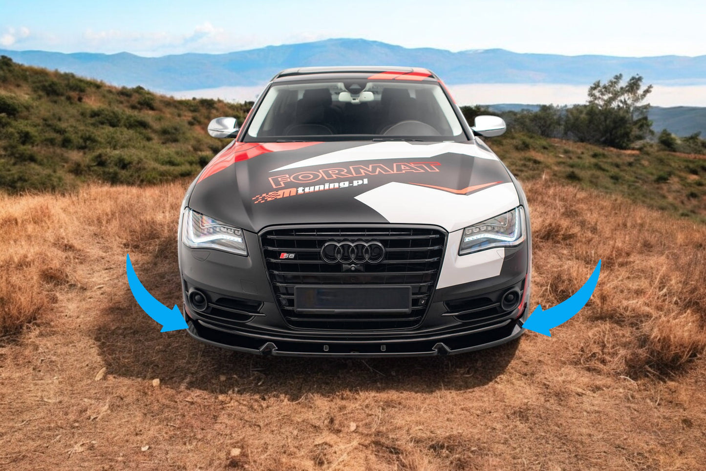 ✨Splitter anteriore V.2 adatto per Audi S8 D4✨