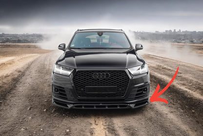 💥Splitter anteriore V.2 Adatto Per Audi SQ7 / Q7 S-Line Mk2 2016-2019💥