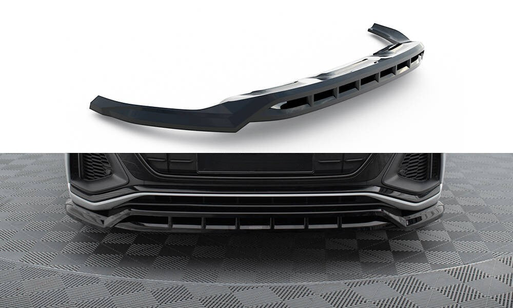 😎Splitter anteriore V.2 Adatto Per Audi SQ8 / Q8 S-Line Mk1😎