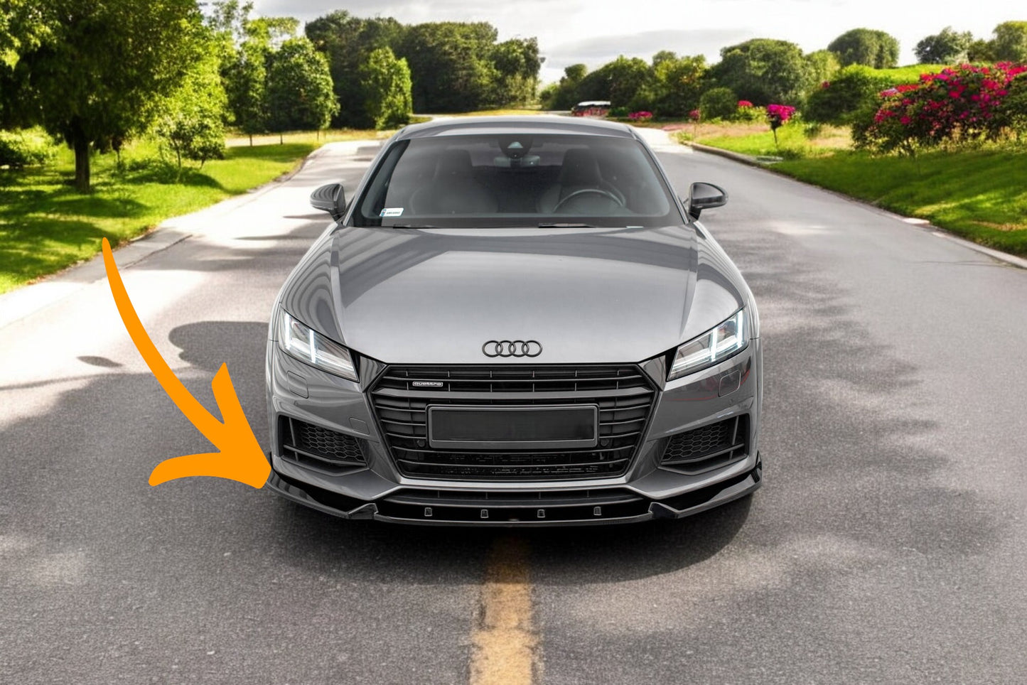 💥Splitter anteriore V.2 Adatto Per Audi TT S / S-Line 8S💥