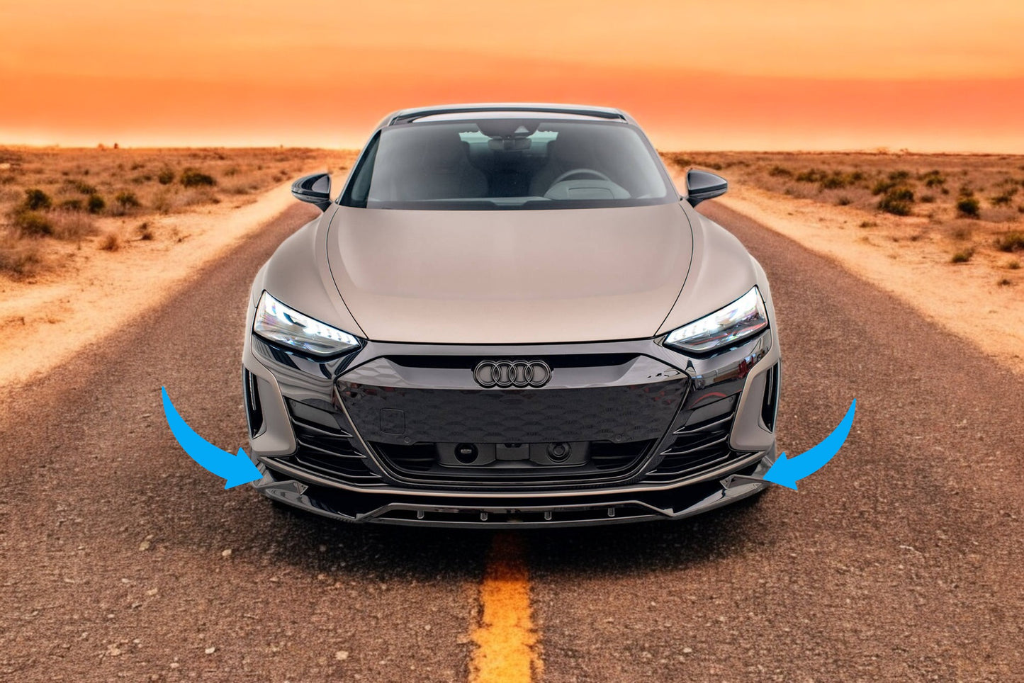 💯Splitter anteriore V.2 adatto per Audi e-Tron GT / RS GT Mk1💯