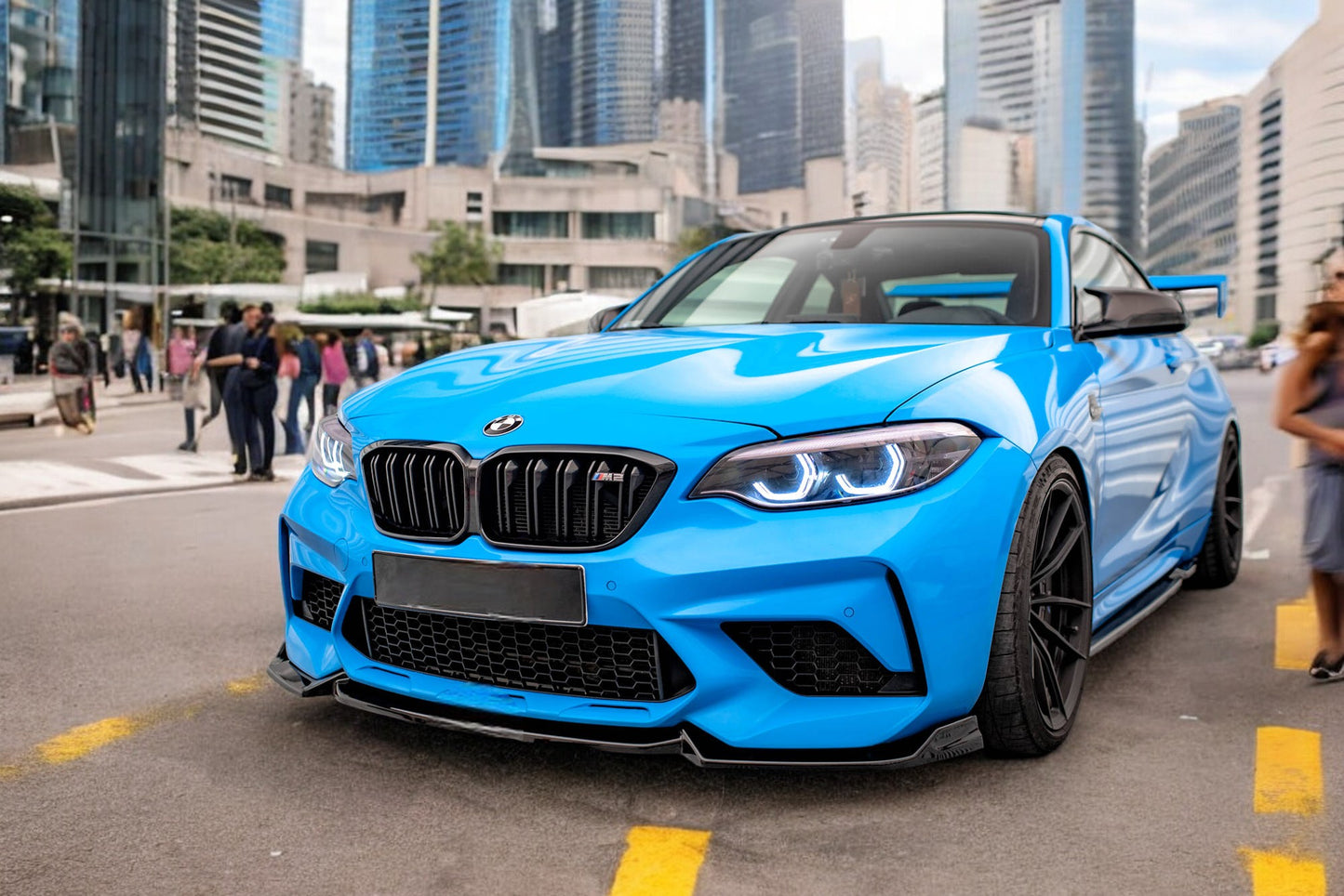 ⭐SPLITTER ADATTO PER⭐⭐ BMW M2 F87 2016-2020 Version 2⭐⭐