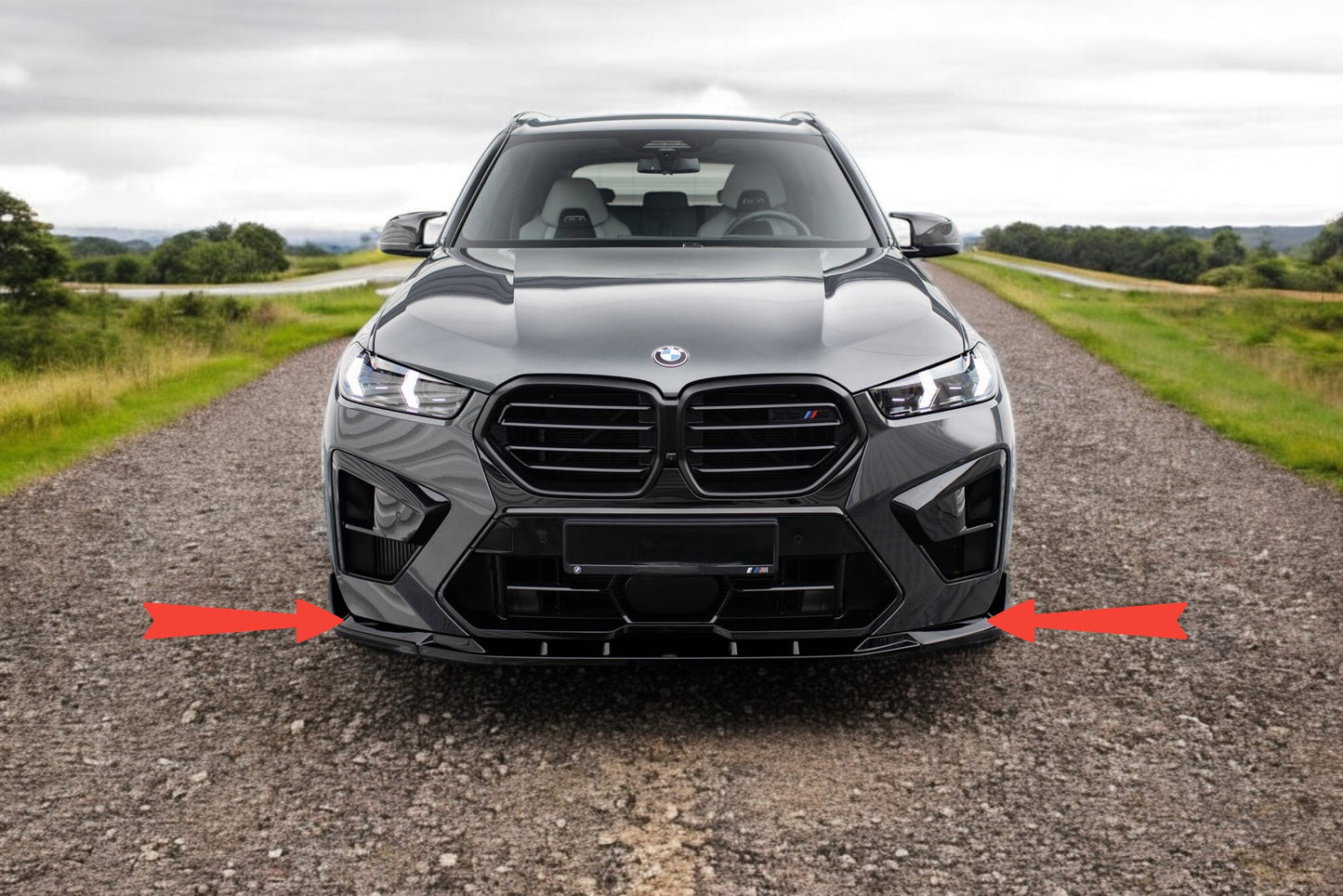 🔥Splitter Anteriore V.2 Adatto Per BMW X5 M F95 Facelift🔥