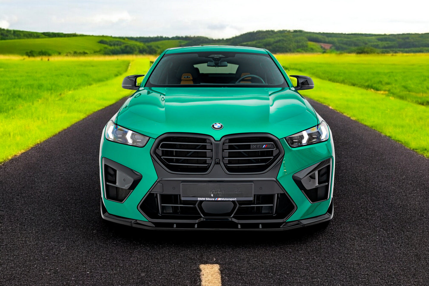 ⭐Splitter anteriore V.2 BMW X6 M F96 Facelift⭐