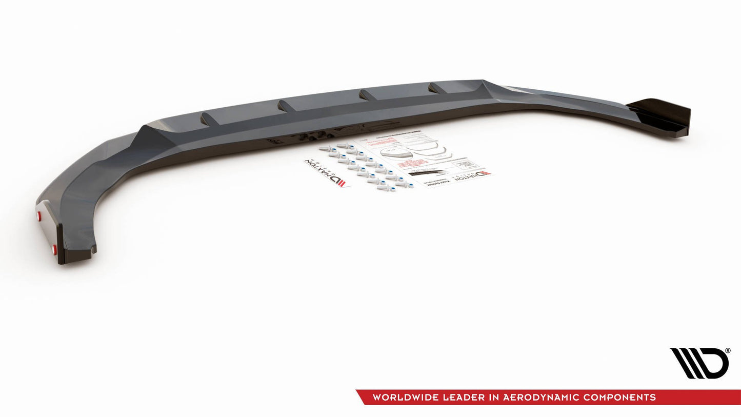 SPLITTER anteriore V.2 + FLAPS adatti per VOLKSWAGEN GOLF 8 GTI / R-LINE 2020