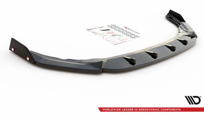 SPLITTER ANTERIORE V.2 + FLAPS ADATTI PER VOLKSWAGEN GOLF R MK8 2020